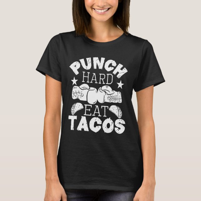 Camiseta Tacos de comida de Duro - Kickboxer in a box (Frente)