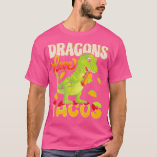 Camiseta Tacos de Dragões Comida Mexicana Para Quem Ama Dra