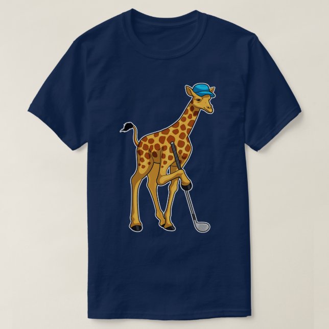 Camiseta Tacos de girafa clube de golfe (Frente do Design)