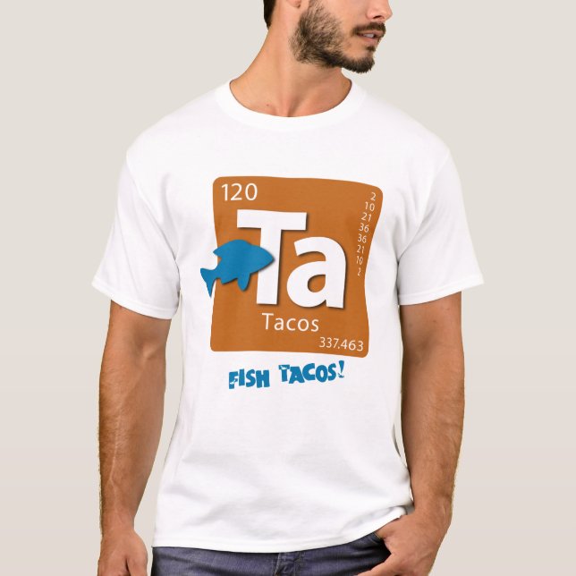 Camiseta Tacos de PEIXES! T-shirt do elemento (Frente)
