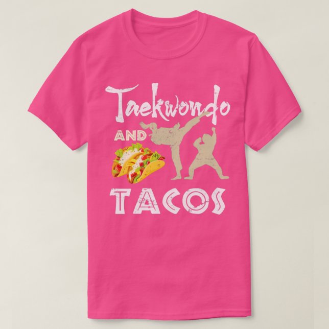 Camiseta Tacos E Taekwondo (Frente do Design)
