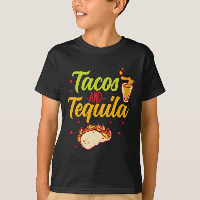 Camiseta Tacos E Tequila Cinco De Mayo (Frente)