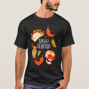 Camiseta Tacos e Tequilas - Design de citação do partido me