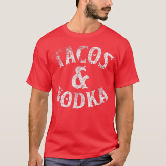 Camiseta Tacos E Vodka Alcoólicos Oferecem Bartender Te