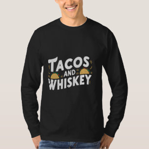 Camiseta Tacos E Whiskey Sobre A Comida Mexicana Cinco Méxi