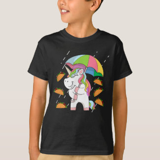 Camiseta Tacos em chuva Unicorn 5 de maio mexicano