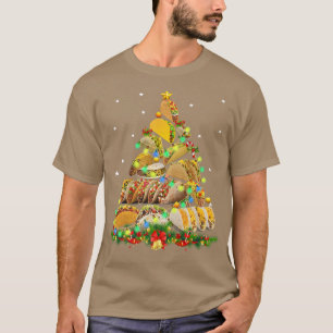 Camiseta Tacos Engraçados Árvore de Natal Feia