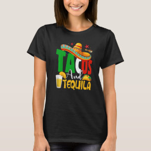 Camiseta Tacos engraçados e Tequila Margarita Sombrero Cinc