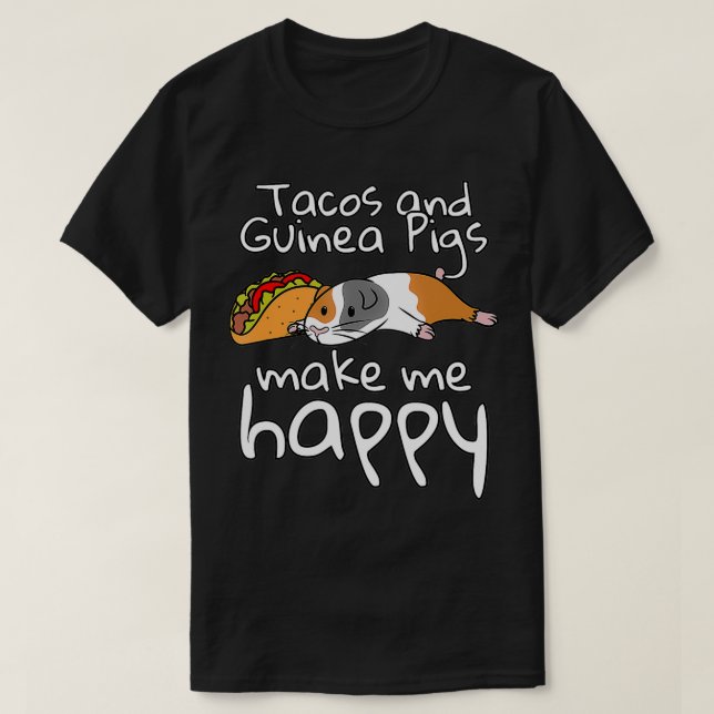 Camiseta Tacos Guiné Pig Pet (Frente do Design)