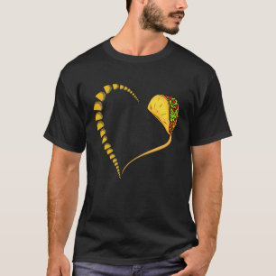 Camiseta Tacos Heart Street Comida Mexicana Dish Cinco De M