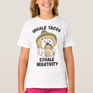 Camiseta Tacos inalados exalam negatividade