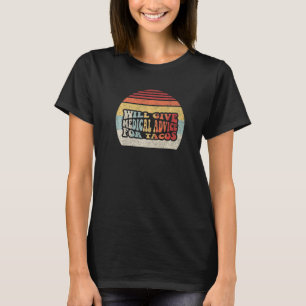 Camiseta Tacos Lover Gift Retro Dará Aconselhamento Médico