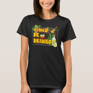 Camiseta Tacos México Sombrero Cinco De Drinko Mayo