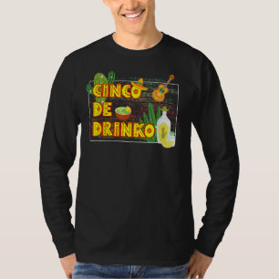 Camiseta Tacos México Sombrero Cinco De Drinko Mayo