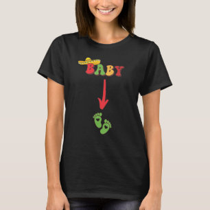 Camiseta Tacos para alimentação de gravidez para dois grávi