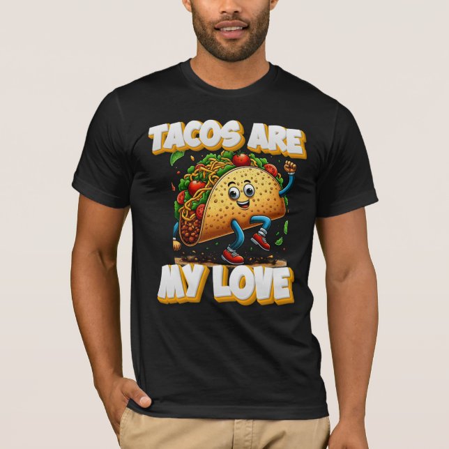 Camiseta tacos são meu amor (Frente)