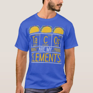 Camiseta Tacos são meus Eletro Químicos Ciência da Comida M