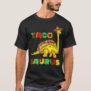 Camiseta Tacosaurus Cinco de Mayo Engraçado Taco Dinossaur 