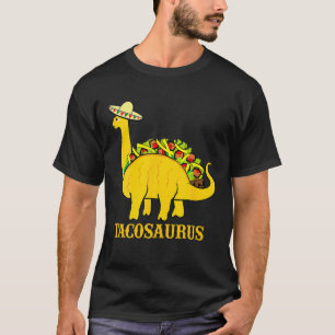 Camiseta Tacosaurus Cinco De Mayo Engraçado Taco Dinossaur 