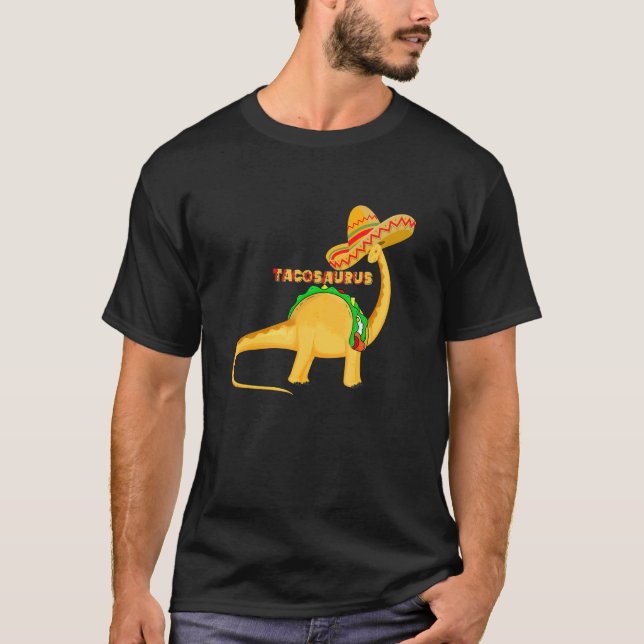 Camiseta Tacosaurus Cinco De Mayo Funny Taco Dinosaur Lover (Frente)