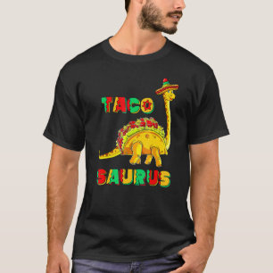 Camiseta Tacosaurus Cinco De Mayo Funny Taco Dinossauro 3