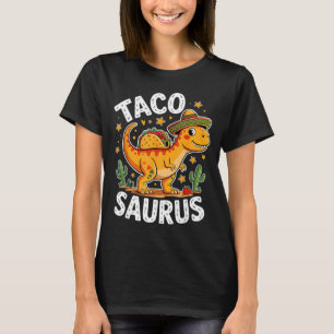 Camiseta Tacosaurus dinossauro cinco de maio para taco e