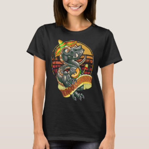 Camiseta Tacosaurus Rex Cinco De Mayo Mexicano Sombrero Pon