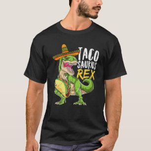 Camiseta Tacosaurus Rex Dinossaur Taco Partido Mexicano Cin