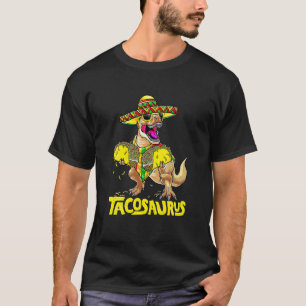 Camiseta Tacosaurus Rex Dinossauro Taco Festa Infantil Dive