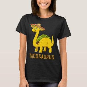 Camiseta Tacosaurus Taco Dinossaur Cinco De Mayo Fie Mexica