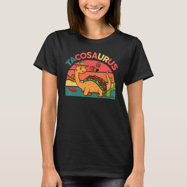 Camiseta Tacosaurus Toddler Kids Taco Dinossaur (Frente)