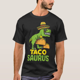 Camiseta Tacosaurus Trex Cinco De Mayo Dinossaur Kid