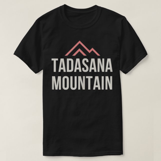 Camiseta Tadasana Mountain Pose Yoga Asana Bem estar (Frente do Design)