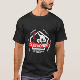 Camiseta Taekwondo 5 Tenets Artes Marciais Ata Se Tae Kwon 