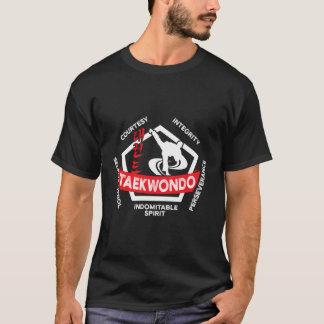 Camiseta Taekwondo 5 Tenets Artes Marciais Ata Se Tae Kwon