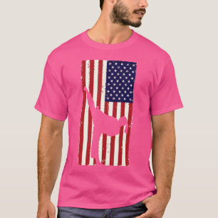 Camiseta Taekwondo American Flag High Kick