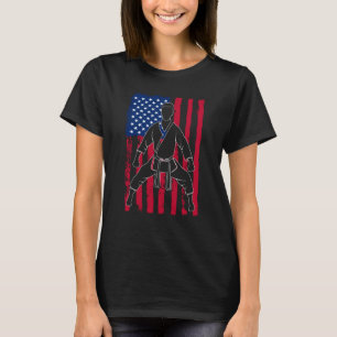 Camiseta Taekwondo Bandeira Americana Taekwondo Patriota