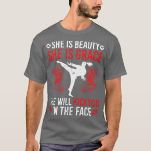 Camiseta Taekwondo Beauty Grace Chute Artes Marciais Mulher