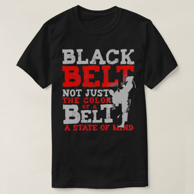 Camiseta Taekwondo Black Belt Shirt (Frente do Design)