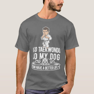 Camiseta Taekwondo Dog Engraçado