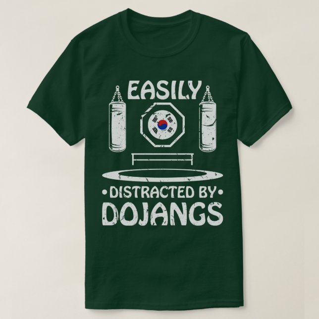 Camiseta Taekwondo Dojang Tang Soo Do Engraçado Artes Marci (Frente do Design)