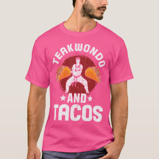 Camiseta Taekwondo E Tacos Adoram Comida Mexicana