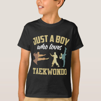 Camiseta Taekwondo Engraçados Boys Artes Marciais Taekwondo
