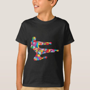 Camiseta Taekwondo Kick Arts Boy Men Crianças Karate