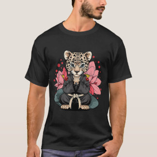 Camiseta Taekwondo Leopard Kickboxing Animall Jiu-Jitsu