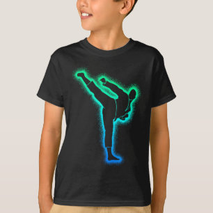 Camiseta Taekwondo Pai de Artes Marciais Boys Karate