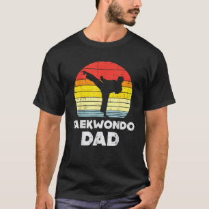 Camiseta Taekwondo Pai Sunset Retro-Coreano Artes Marciais