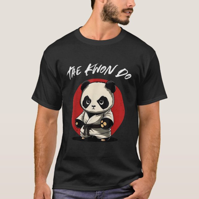 Camiseta Taekwondo Panda Tkd Mial Coreano (Frente)