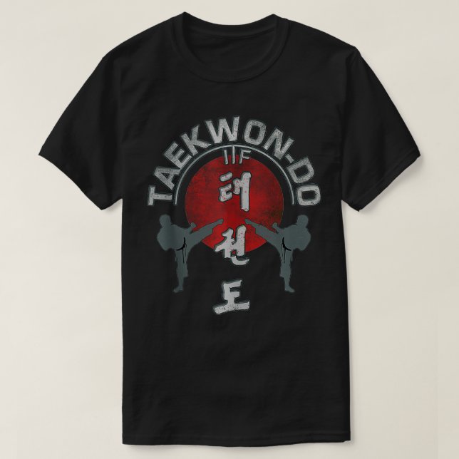 Camiseta Taekwondo Sunrise, lutador Taekwondo, TKD (Frente do Design)
