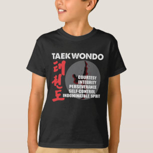 Camiseta Taekwondo Tenets Arts Marciais Tae kwon do